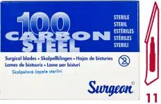 7205_CEPELKY SKALPELOVE SURGEON C. 11 STERILNI 100 KS